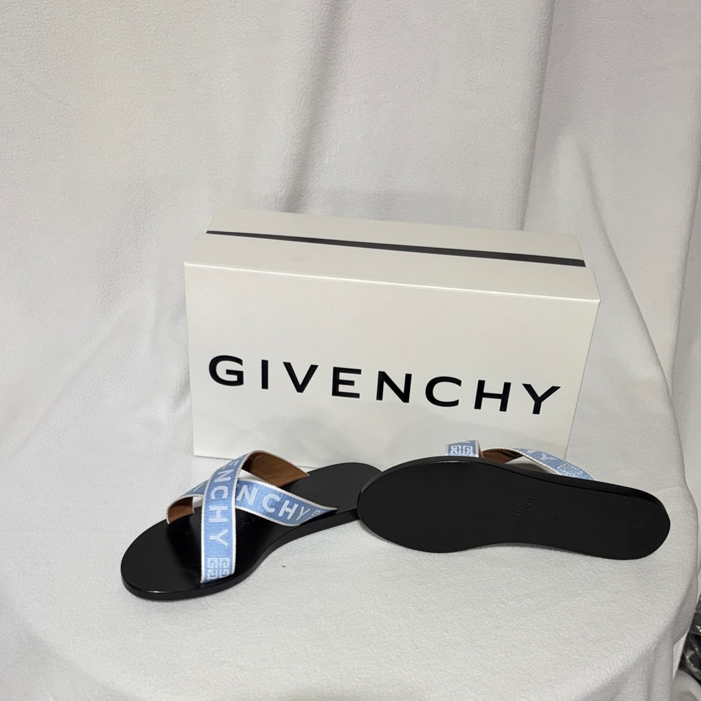 Givenchy Black and Light Blue Women Slides